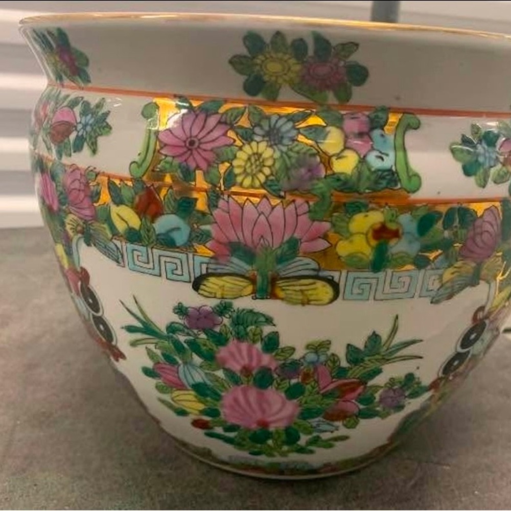 Hand-Painted Multicolor Ceramic Vase - Picture 2 of 3